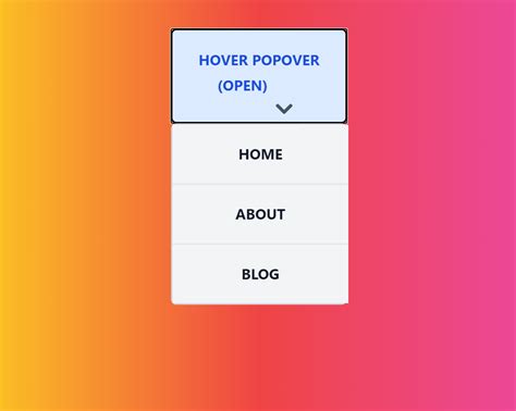 js <b>pop</b> <b>over</b> component for Tailwind CSS that appears to the right of a button on user <b>hover</b>. . Headless ui popover on hover